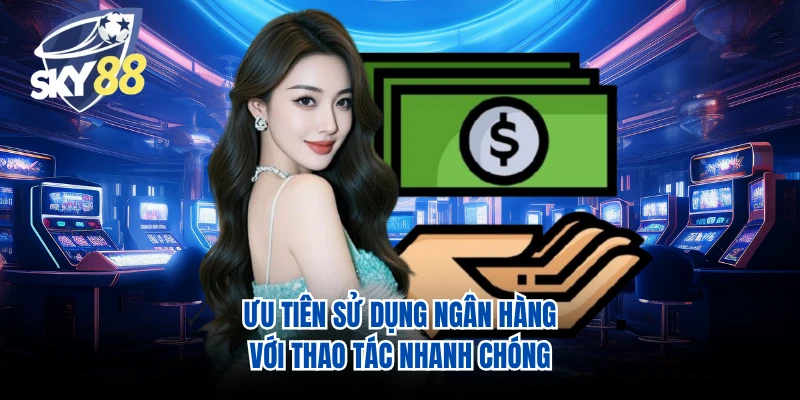 Ưu tiên sử dụng ngân hàng với thao tác nhanh chóng
